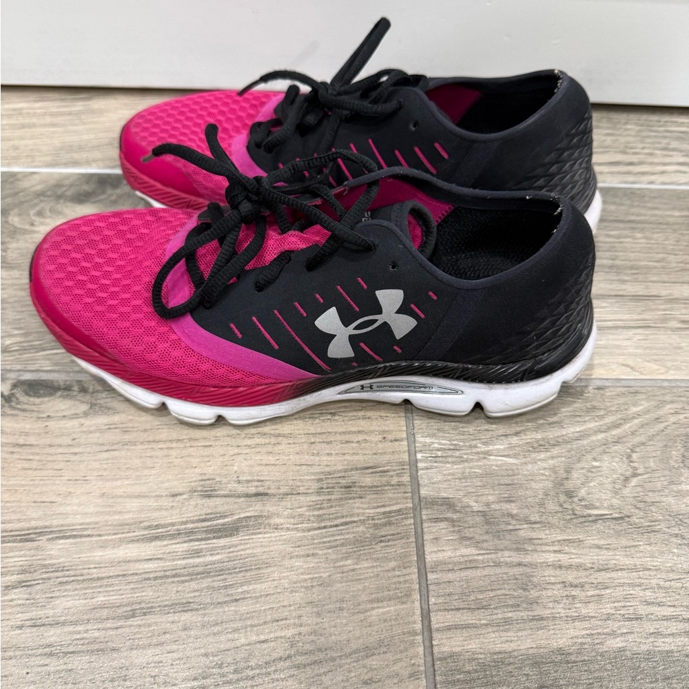 Under Armour Women's Athletic Shoes in Pink and Black